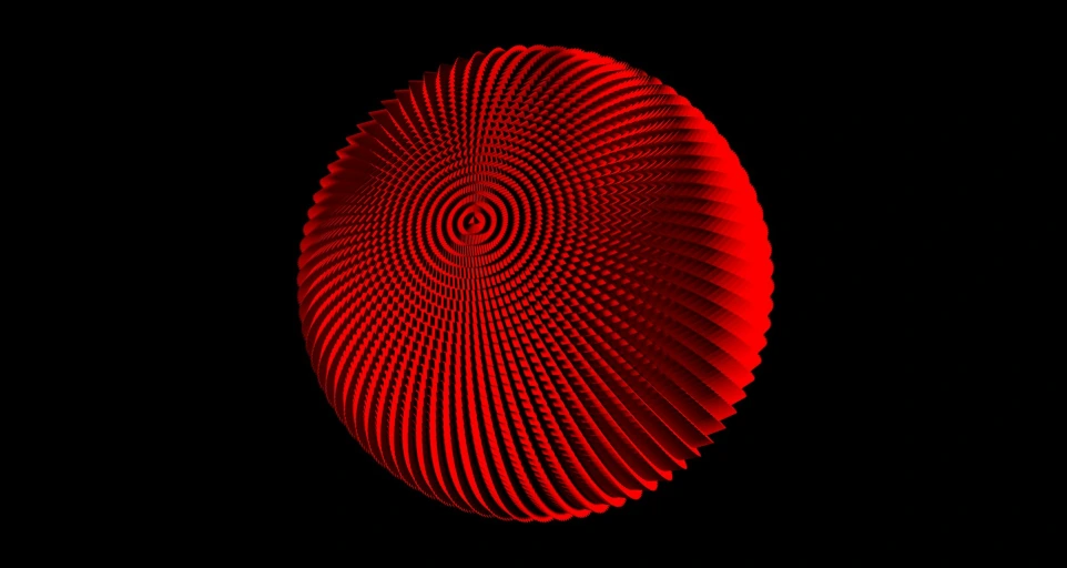 A red traffic light on a black background